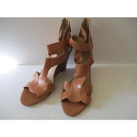 *Nine West Camel Gladiator Style Zip Back Sandals - Picture 6 of 6